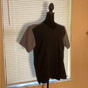 Carhartt Black and Gray Short Sleeve Scrub Shirt